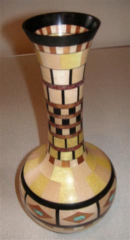 Frank Hayward's Segmented vase won a commended certificate